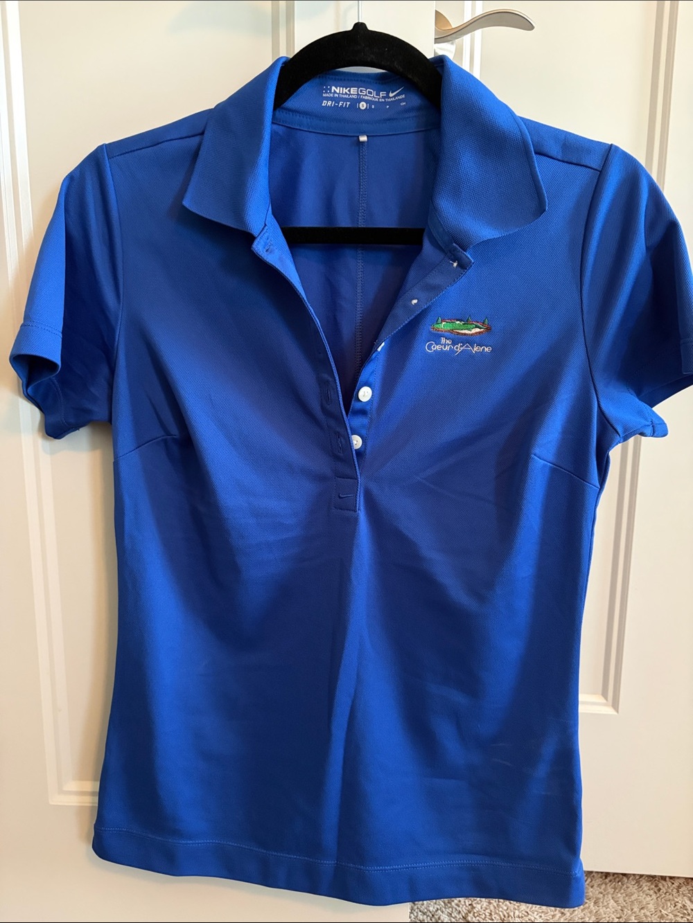 Nike Women's Royal Blue Short-Sleeve Golf Polo
